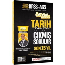 İndeks Akademi Yayıncılık 2026 Kpss Meb - Ags Tarih Ösym Nin Indeksi Çıkmış Sorular Son 15 Yıl Konu Konu Çözümlü