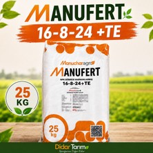 Manuchar Manufert 16-8-24+Te  Ithal Npk Gübresi 25KG