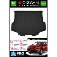 S-Dizayn Toyota Rav4 3D Pro Bagaj Havuzu 2013-2017 A+ Kalite