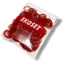 Ekoset 500 Adet Kırmızı Küçük Paket Lastiği 40 mm