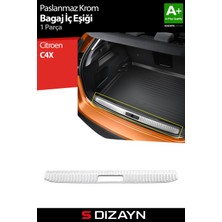 S-Dizayn Citroen C4X Krom Bagaj Iç Eşiği 2022 Üzeri A+ Kalite