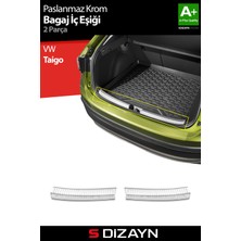 S-Dizayn Vw Taigo Krom Bagaj Iç Eşiği 2 Prç. 2020 Üzeri A+ Kalite
