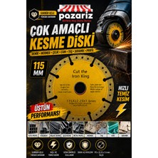 Pazariz Çok Amaçlı Demir/mermer/çelik/cam Daire Kesici Kesme Diski 115 mm Elmas Karbür Çok Amaçlı Kesici Testere Diski