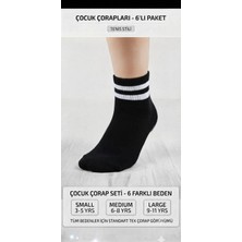 Km Collections 6'lı Çocuk Tenis Çorabı