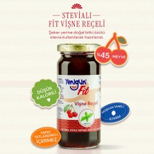 Yenigün STEVİALI FİT Vişne Reçeli %45 Meyve - 280 gr