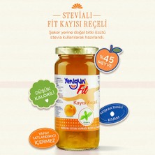 Yenigün STEVİALI FİT Kayısı Reçeli %45 Meyve - 280 gr