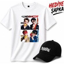 BarsDepo Lngshot Baskılı Tişört, Premıum Kalite Unisex Çocuk / Yetişkin (Şapka Hedıyelı)