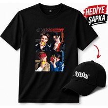 BarsDepo Lngshot Baskılı Tişört, Premıum Kalite Unisex Çocuk / Yetişkin (Şapka Hedıyelı)