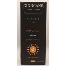 Ginncans Cosmetıc & Cosmetıcs By Gınncans Sun Güneş Koruyucu Krem Spf+50 Uva+Uvb Losyon Açık ve Beyaz Ciltler