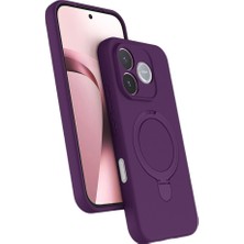 MobaxAksesuar Huawei Honor 600 Lite Kılıf M-safe Şarj Uyumlu Silikon Standlı Regal Kapak