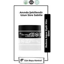 Redone Aqua Wax Siyah Seyahat Boy 50 ml| Mat Görünüm ve Güçlü Tutuş