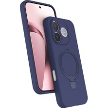 MobaxAksesuar Huawei Honor 600 Lite Kılıf M-safe Şarj Uyumlu Silikon Standlı Regal Kapak