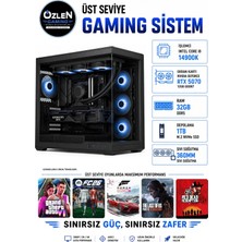 Özlen XL44 İ9 14900K RTX 5070 12GB 32GB DDR5 RAM 1TB M.2 SSD Üst Seviye Oyuncu Bilgisayarı