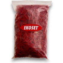 Ekoset Kauçuk Paket Ambalaj Para Lastiği 70 mm Kırmızı 1 kg