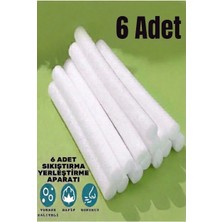Arife Home Süngerli Çubuk Koltuk Örtüsü Oval Sandalye Kılıfı Sıkıştırma Yerleştirme Kayma Engelleme Aparatı Kokusuz Hafif - Beyazf