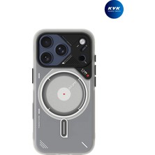 Aulumu iPhone 17 Pro Max Uyumlu Karanlıkta Hafif Parıldayan MagSafe Özellikli A17 Frosted Kılıf