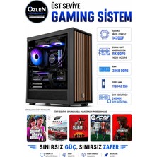 Özlen  XL43 İ7 14700F RX 9070 16GB 32GB DDR5 RAM 1TB M.2 SSD Üst Seviye Oyuncu Bilgisayarı