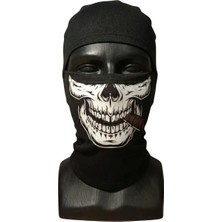 Fantezia Wak Unisex Kuru Kafa Puro Baskılı Balaklava 1 Adet Tek Beden Viskoz Kask Içi Outdoor Maske