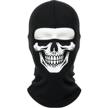 Fantezia Wak Unisex Kuru Kafa Baskılı Balaklava 1 Adet Tek Beden Viskoz Kask Içi Motosiklet Maskesi