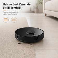 Xiaomi 8000 Pa Güçlü Çekim Gücüne Sahip Akıllı Robot Süpürge ve Paspas, Saç Dolaşmasını Önleyen Kesici Fırça, Lazer Haritalama ve 5200 Mah Pil + Tiftik Cihazı