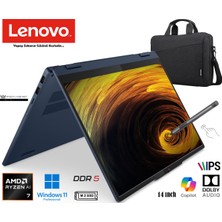Lenovo ıdeapad 5 2-In-1 Amd Ryzen Aı 7 350 (Yeni Nesil Yapay ZEKA)16GB 1tb SSD W11 Pro 14" Taşınabilir Bilgisayar 83KT004STR Prestij Çanta