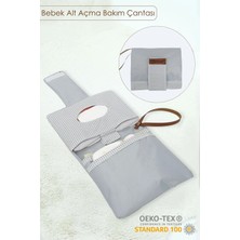 mordesign Bebek Alt Açma Bakım Çantası, Anne Bebek Organizeri, Yıkanabilir, Kir Tutmaz, Junior Serisi, Gri