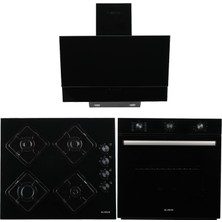Alveus Lumera 615 Siyah Turbo/soğutma Fanlı 3'lü Ankastre Set