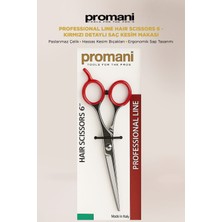 Promani Professional Line Hair Scissors 6 - Kırmızı Detaylı Saç Kesim Makası