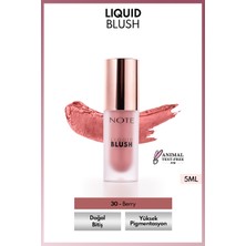 Note Cosmetics Liquid Blush 30 Berry Nemlendirici Etkili Likit Allık (Işıltılı)
