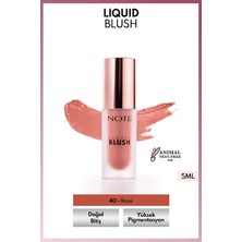 Note Cosmetics Liquid Blush Nemlendirici Etkili Likit Allık - 40 Rose