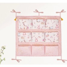 Baby 9 Cepli Bağlamalı Beşik Kenarı Düzenleyici (Pembe) ( Lisinya )