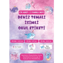 Anı Karavanı Organizasyon Deniz Temalı Isimli Okul Etiketi - 170 Adet