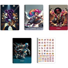 Keskin Color Keskin 16,5*22,5 80 Yp.kar.karton Kapak Spiralli Defter-Rapçi