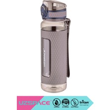 Uzspace 520ml Yeni Koleksiyon Normal Boy Kaydırmaz Silikon Gövdeli El Askılı Sızdırmaz Tritan Su Matarası BPA Yok Koku Yok