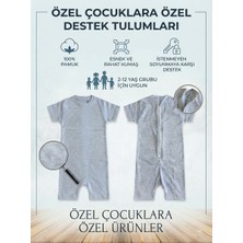 CemBebe Özel Çocuklar Için Arkadan Fermuarlı Tulum Otizmli Çocuk Giyim Tulumu Soyunmayı Önleyici Güvenli Tulum