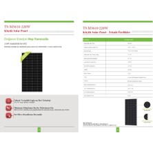 Teknik Solar Tsm 220W 12V Monokristal Güneş Paneli 1350 x 770 x 30 mm