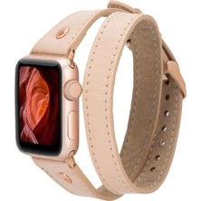 Apple Watch Uyumlu Deri Kordon 42-44-45MM Slim Dt Rt Nu1