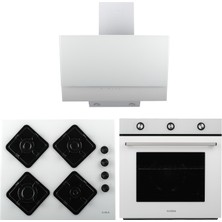 Alveus Lumera 615 Beyaz Turbo/soğutma Fanlı 3'lü Ankastre Set
