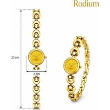 Rodium Kadın Kol Saati Bileklik Model R6