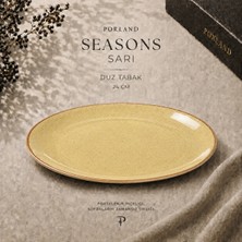 Porland Seasons 24 cm Düz Tabak Porselen Yemek ve Servis Tabağı 1 Adet