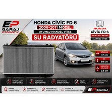 EP Garaj Otomotiv Honda Civic Fd6 2006-2011 Manuel Vites Su Radyatörü