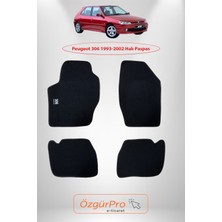 Rizline Peugeot 306 1993-2002 Araca Özel Halı Paspas Siyah