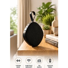 Abbruch Bluetooth Hoparlör Taşınabilir Kablosuz Speaker Fm Radyo Destekli Su Geçirmez Güçlü Bass Ses Bombası