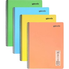 Adasra 72 Yaprak Spiralli Defter Seti – 4 Adet Çizgili + 4 Adet Kareli