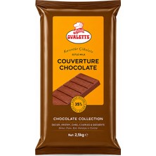 Ovalette Kuvertür Çikolata Sütlü %35 2,5 kg