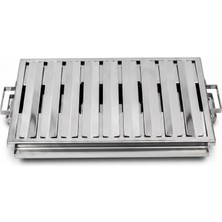 Egecamp® Flipfire 304 Paslanmaz Çelik Mangal Izgarası (36,5X27 Cm) - Tüm Mangallarla Uyumlu
