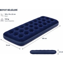 Bestway Tek Kişilik Şişme Yatak (185X76X22)
