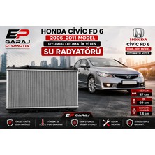 EP Garaj Otomotiv Honda Civic Fd6 2006-2011 Otomatik Vites Su Radyatörü