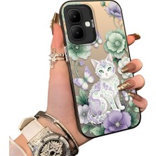 HONTINGA Infinix Smart 10 ile Uyumlu Kılıf Silikon Kenar Sert Arka Kamera Koruyucu Basitlik Anti Düşme Kamera Sevgili Çift Kılıf Kedili Kılıf Desen Couple Telefon Kılıfı K1-1788