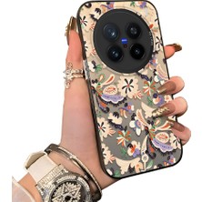 HONTINGA Vivo X200 Pro ile Uyumlu Kılıf Silikon Kenar Sert Arka Kamera Koruyucu Basitlik Anti Düşme Kamera Sevgili Çift Kılıf Yaratıcı Desen Couple Telefon Kılıfı K1-1789